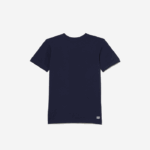Lacoste t-shirt oversized croc camisa técnica de tênis esportivo crianças azul marinho vi3 88BL3023 - Image 2