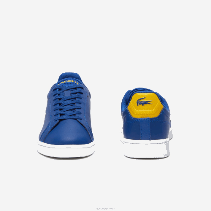 Lacoste tênis carnaby pro couro salto pop homens azul escuro e branco 121 88BL1744 - Image 5