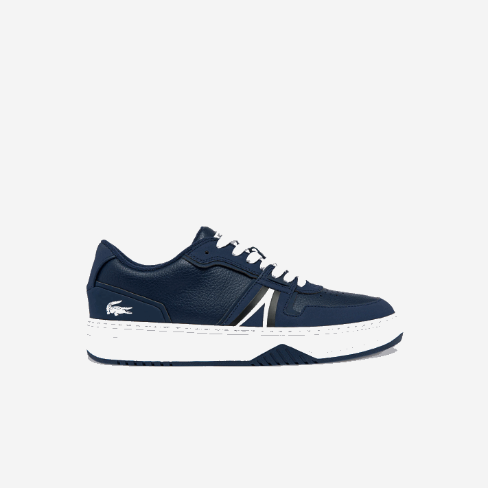 Lacoste tênis color pop l001 de couro homens marinho e branco 092 88BL1829 - Image 1