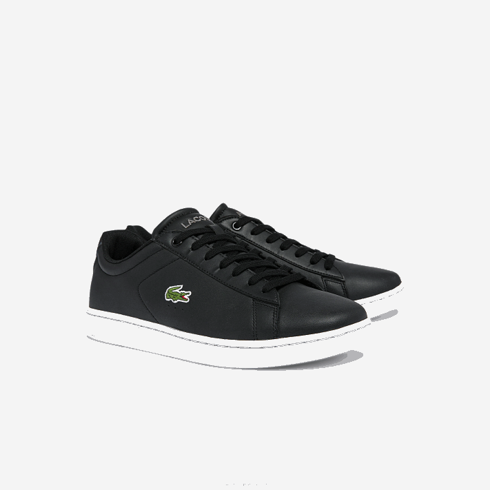 Lacoste tênis de couro carnaby bl homens preto e branco 312 88BL1816 - Image 2
