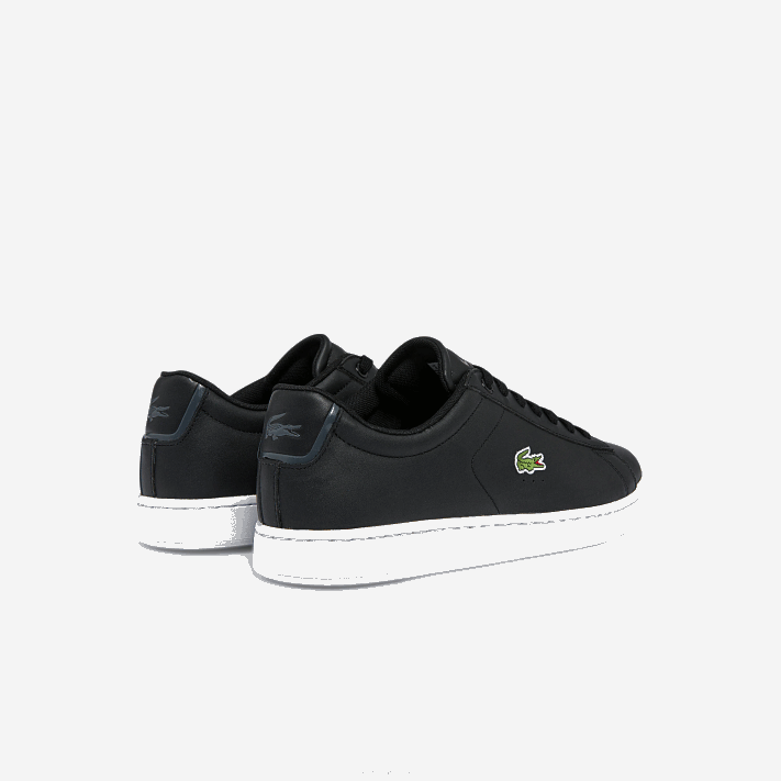 Lacoste tênis de couro carnaby bl homens preto e branco 312 88BL1816 - Image 3