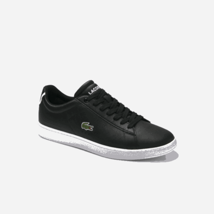 Lacoste tênis de couro carnaby evo homens preto 024 88BL1875