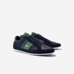 Lacoste tênis de couro chaymon homens marinho e verde 2s3 88BL1735 - Image 2