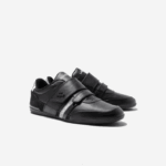Lacoste tênis de couro com tira misano homens preto e cinza claro 2a2 88BL1726 - Image 2