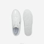 Lacoste tênis de couro polido powercourt homens branco 21g 88BL1845 - Image 4