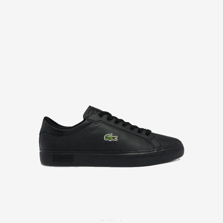 lacoste_tenis_de_couro_polido_powercourt_homens_preto_02h_88bl1846.png Lacoste tênis de couro polido powercourt homens preto 02h 88BL1846 - Image 1