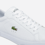 Lacoste tênis de couro powercourt homens branco e verde escuro 1r5 88BL1806 - Image 6