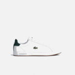 Lacoste tênis de couro profissional graduado homens branco e verde escuro 1r5 88BL1910