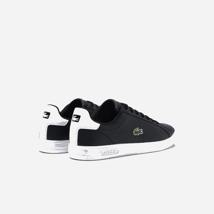 Lacoste tênis de couro profissional graduado homens preto e branco 312 88BL1909 - Image 3