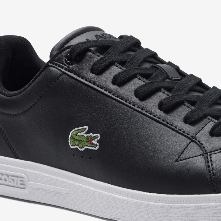 Lacoste tênis de couro profissional graduado homens preto e branco 312 88BL1909 - Image 6