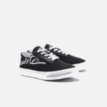Lacoste tênis de tecido de renda jump serve crianças preto e branco 312 88BL3305 - Image 2