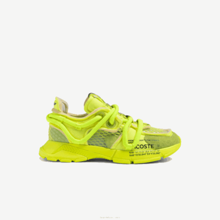 Lacoste tênis l003 active para passarela têxtil homens amarelo amarelo 2t7 88BL1733