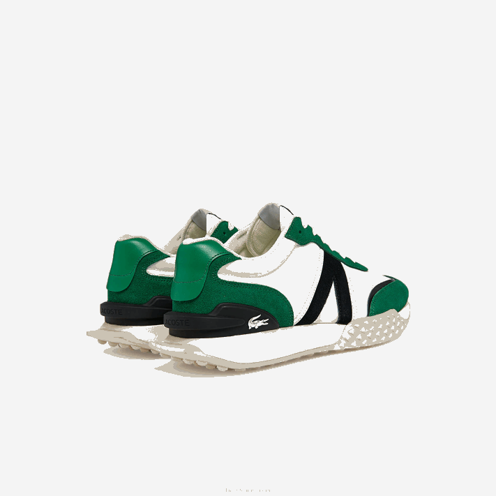 Lacoste tênis l-spin deluxe com detalhes em tecido homens branco/verde 082 88BL1870 - Image 3