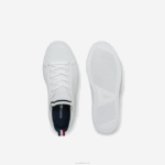 Lacoste tênis la piquee textil tricolor crianças branco/marinho e vermelho 407 88BL3304 - Image 4
