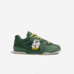 Lacoste tênis m89 couro e tecido homens verde 1m8 88BL1749