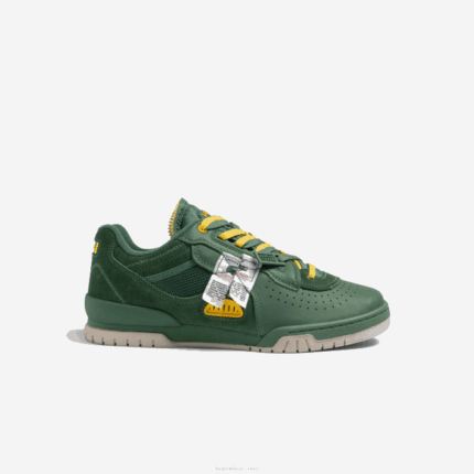 Lacoste tênis m89 couro e tecido homens verde 1m8 88BL1749