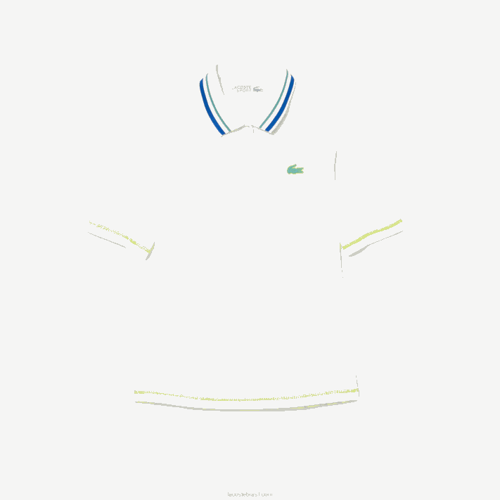 Lacoste tênis polo ultra-dry em piquê mulheres branco 70v 88BL2366 - Image 4