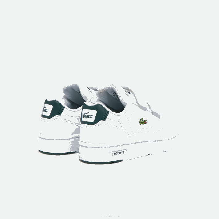 Lacoste tênis sintético com clipe em t bebês branco e verde escuro 1r5 88BL2942 - Image 3