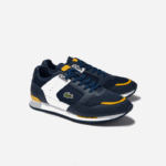 Lacoste tênis sintético e têxtil partner pista homens amarelo marinho 2m3 88BL1721 - Image 2