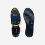 Lacoste tênis sintético e têxtil partner pista homens amarelo marinho 2m3 88BL1721 - Image 4