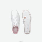 Lacoste tênis sintético graduado juniores branco e rosa claro 1a9 88BL3330 - Image 2
