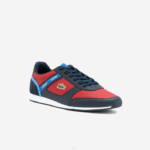 Lacoste tênis sintético menerva esportivo homens azul marinho e vermelho 144 88BL1908
