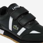 Lacoste tênis sintético parceiro crianças preto e branco 312 88BL3239 - Image 6