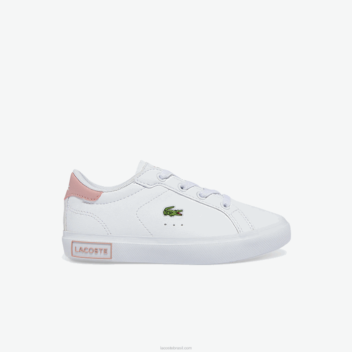 lacoste_tenis_sintetico_powercourt_bebes_branco_e_rosa_claro_1a9_88bl2936.png Lacoste tênis sintético powercourt bebês branco e rosa claro 1a9 88BL2936 - Image 1