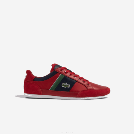 Lacoste tênis têxteis chaymon homens marinho vermelho rs7 88BL1737