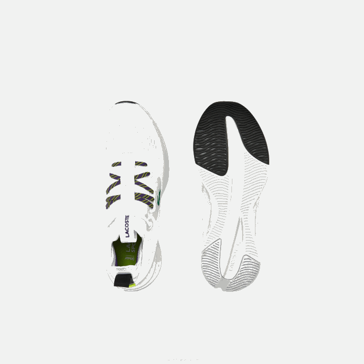 Lacoste tênis têxtil run spin comfort homens branco e off white 65t 88BL1795 - Image 4
