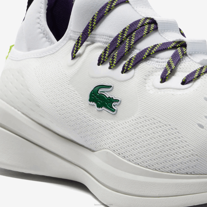 Lacoste tênis têxtil run spin comfort homens branco e off white 65t 88BL1795 - Image 6