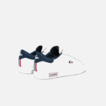 Lacoste tênis tricolor de couro powercourt homens branco/marinho e vermelho 407 88BL1858 - Image 3