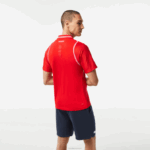 Lacoste tênis x daniil medvedev polo homens vermelho s5h 88BL233 - Image 2