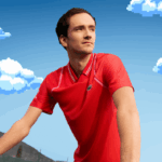 Lacoste tênis x daniil medvedev polo homens vermelho s5h 88BL233 - Image 4
