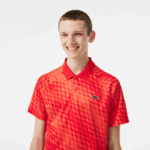 Lacoste tênis x novak djokovic versão fã polo homens vermelho laranja wi9 88BL110 - Image 2