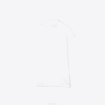 Lacoste vestido polo de algodão garotas branco 001 88BL3082 - Image 5