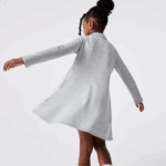 Lacoste vestido polo piquê garotas chine cinza cca 88BL3282 - Image 3
