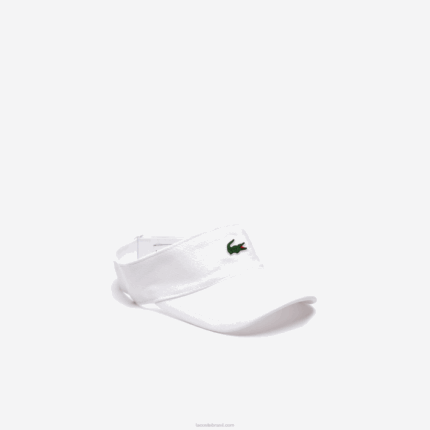 Lacoste viseira de tênis de pique esportivo e lã homens branco 001 88BL2247