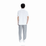 lacoste x a.p.c. polo petit piquet de algodão folgado homens branco 001 88BL927 - Image 2