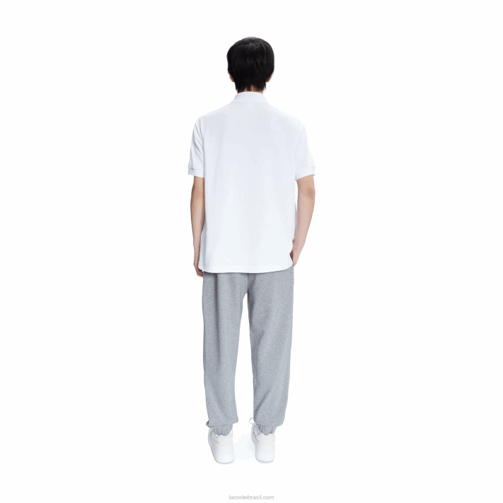 lacoste x a.p.c. polo petit piquet de algodão folgado homens branco 001 88BL927 - Image 2