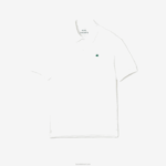 lacoste x a.p.c. polo petit piquet de algodão folgado homens branco 001 88BL927 - Image 3
