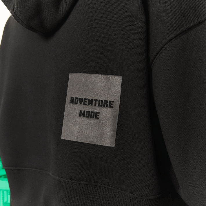 Lacoste x minecraft moletom oversized de lã mulheres preto 031 88BL2585 - Image 4