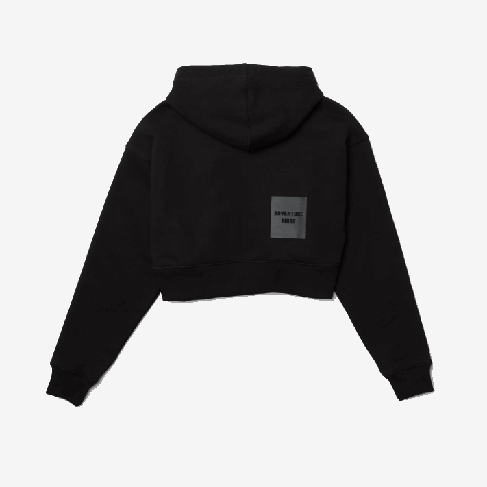 Lacoste x minecraft moletom oversized de lã mulheres preto 031 88BL2585 - Image 6