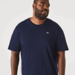 Lacoste xl regular fit pima camiseta de jérsei de algodão homens azul marinho 166 88BL653