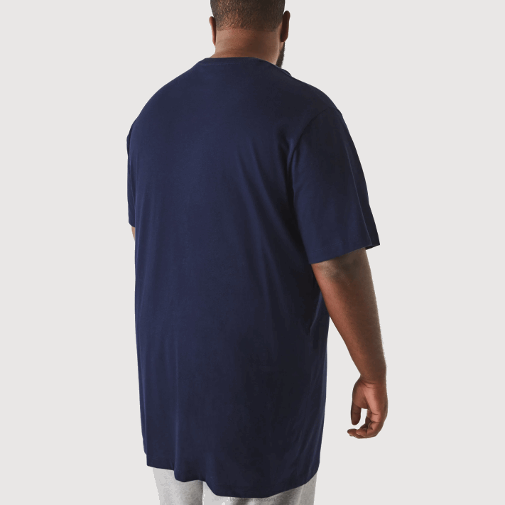 Lacoste xl regular fit pima camiseta de jérsei de algodão homens azul marinho 166 88BL653 - Image 3