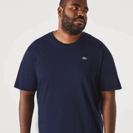 Lacoste xl regular fit pima camiseta de jérsei de algodão homens azul marinho 166 88BL653