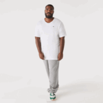 Lacoste xl regular fit pima camiseta de jérsei de algodão homens branco 001 88BL651 - Image 2