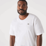 Lacoste xl regular fit pima camiseta de jérsei de algodão homens branco 001 88BL651