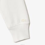 moletom de lã de algodão não escovado lacoste x goop mulheres branco 70v 88BL2674 - Image 3