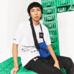 bolsa cruzada vertical lacoste x minecraft em canvas homens cósmico minecraft j93 88BL2035
